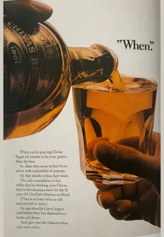 Annuncio della campagna Chivas Regal «When»