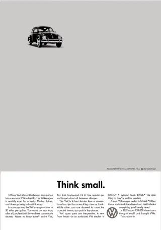 Annuncio della campagna Think Small